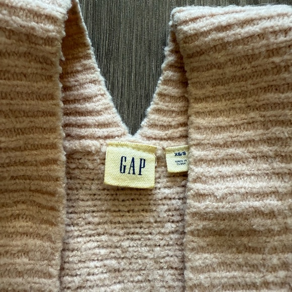 GAP Light Pink Oversized Sleeveless Cardigan - Picture 3 of 4